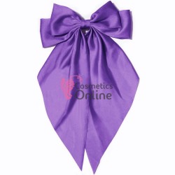Accesoriu pentru decor par cu Fundita din satin si clema metalica TRD043FF Violet